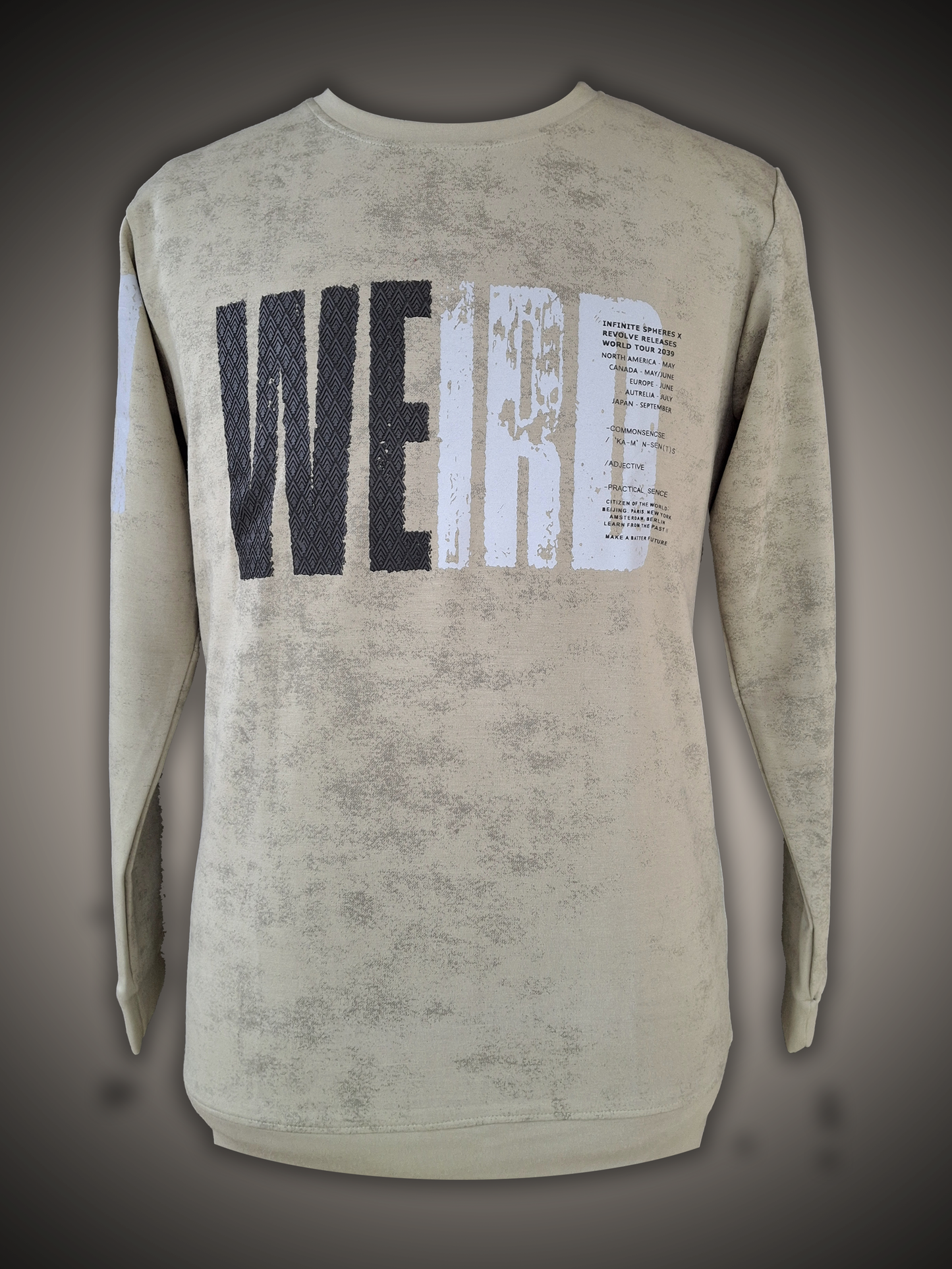 PRINTED CREW NECK SWEATSHIRT