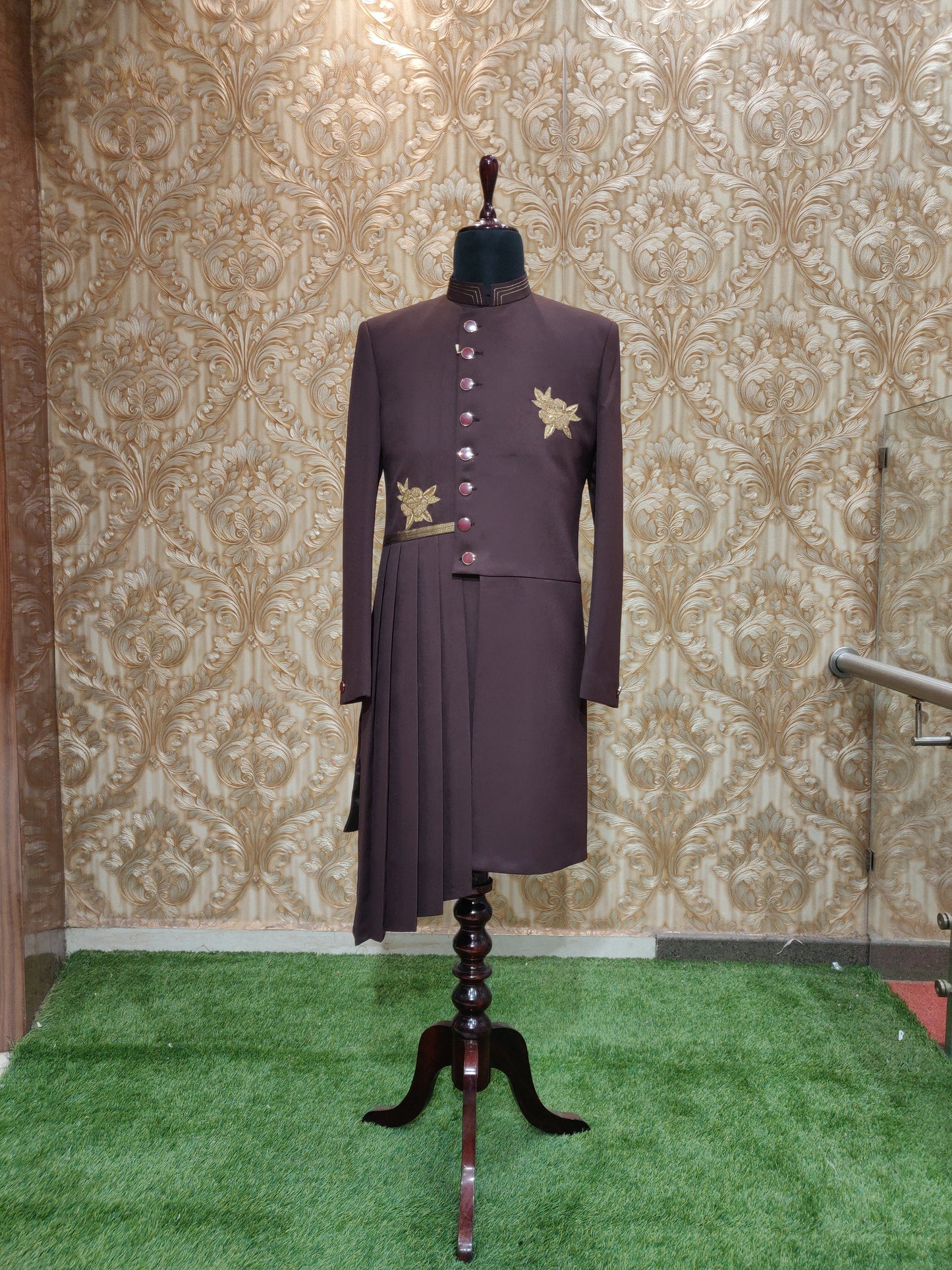 Designer Indo-Western with Drape Pattern