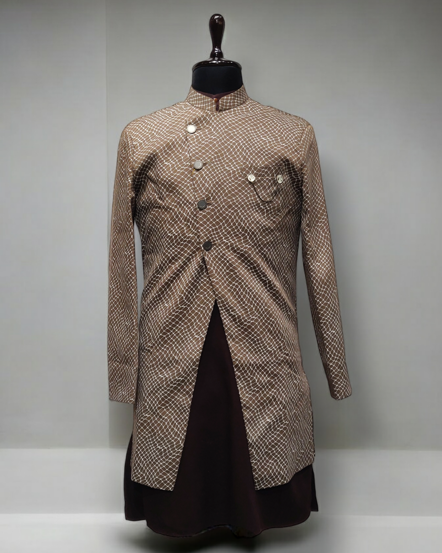 Pure Cotton Indo-Western Set with Kurta and Pyjama