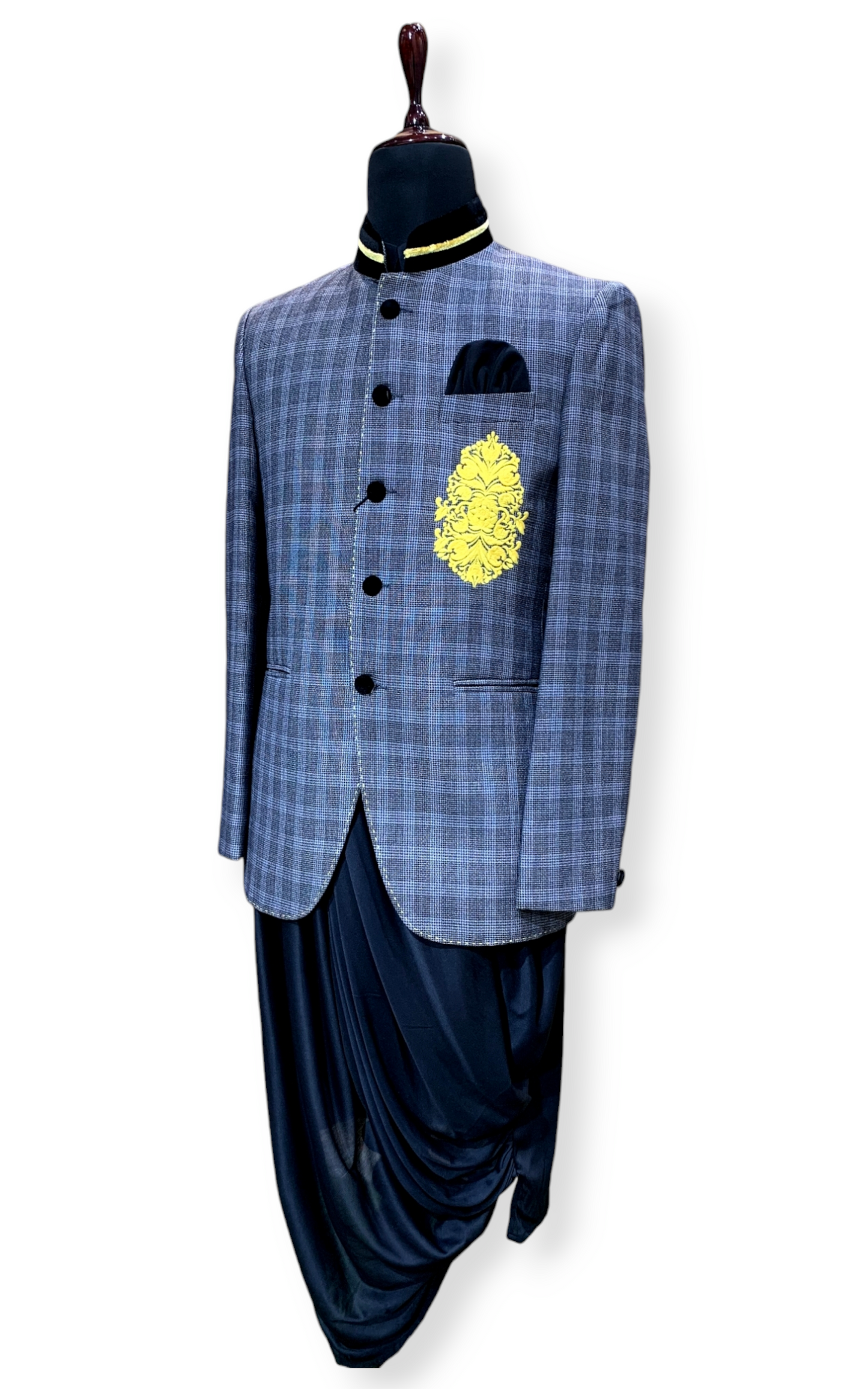 Elegant Jodhpuri Suit with a Designer Cowl Kurta