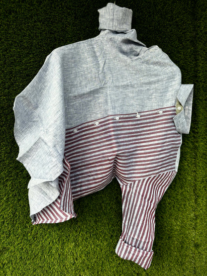 Striped Linen Casual Shirt