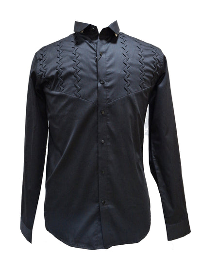 Designer Pattern Black Shirt