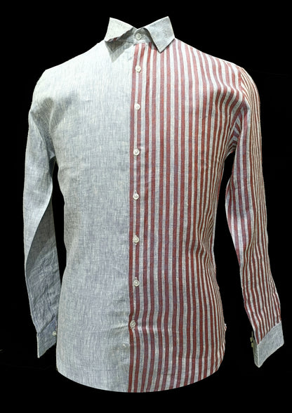 Striped Linen Casual Shirt