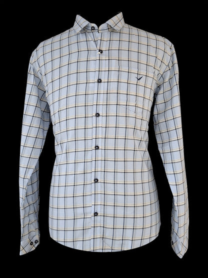 Casual Checks Shirt Light Blue