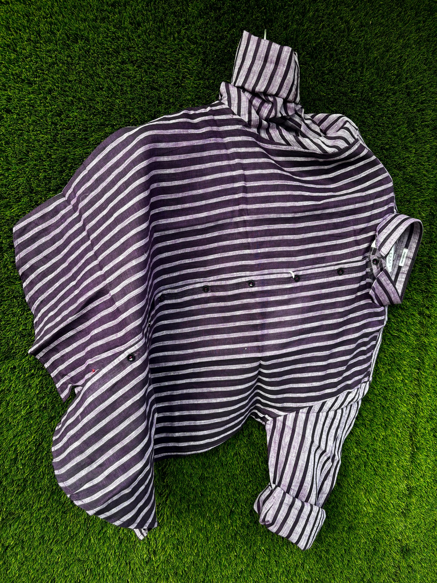 Striped Linen Casual Shirt