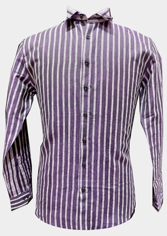 Striped Linen Casual Shirt