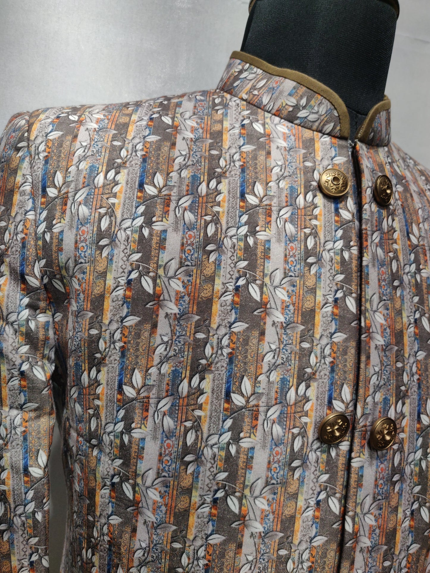 Elegant Printed Cotton Indo-Western Attire