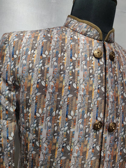 Elegant Printed Cotton Indo-Western Attire