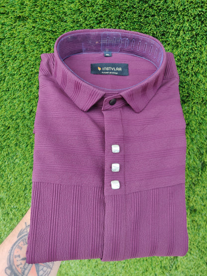 Casual Shirt Wine