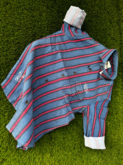 Striped Casual Shirt Red & Blue