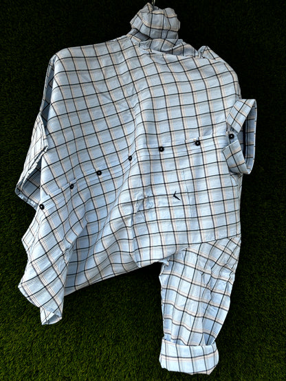 Casual Checks Shirt Light Blue