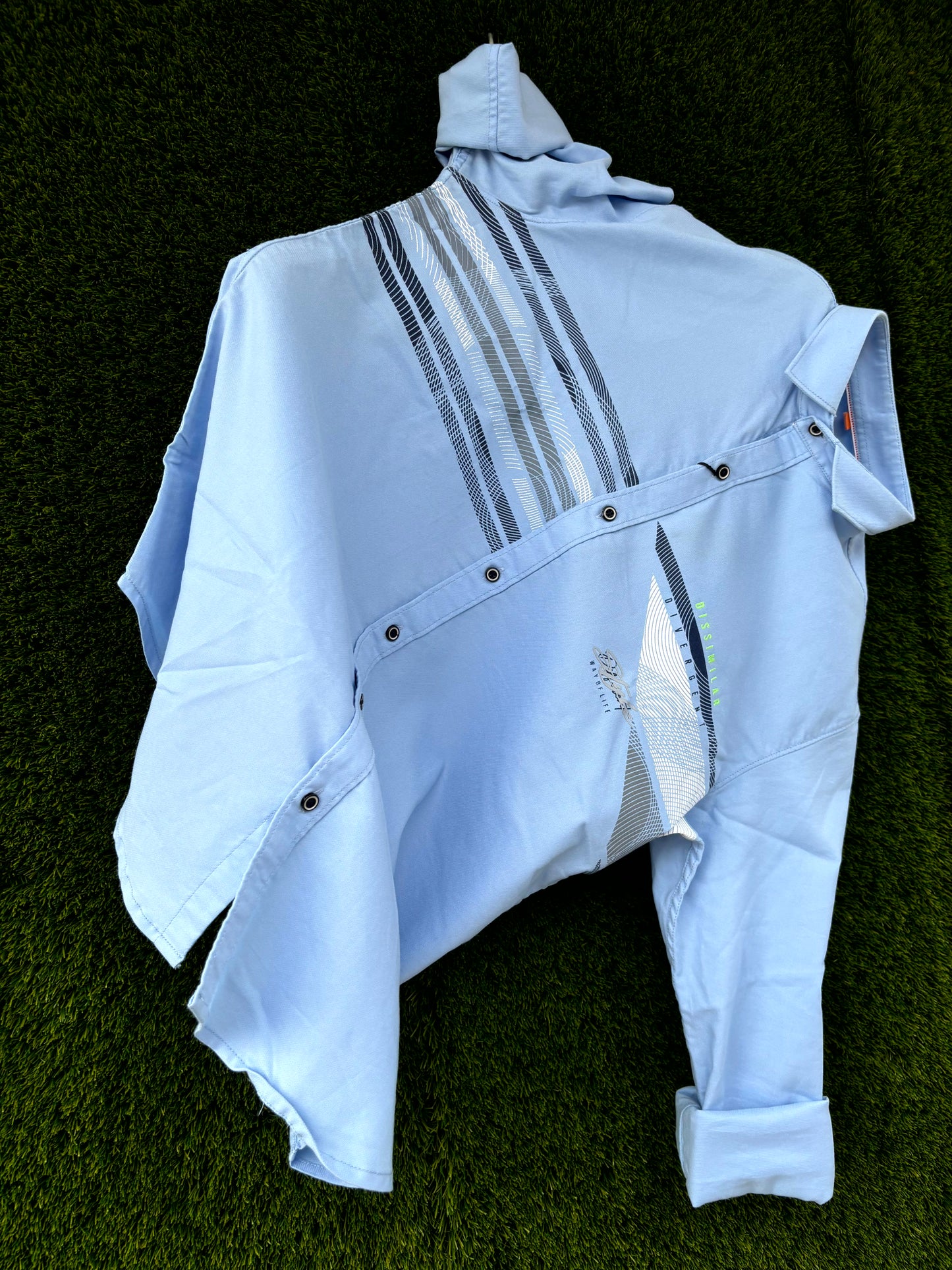 Printed Casual Shirt Sky Blue