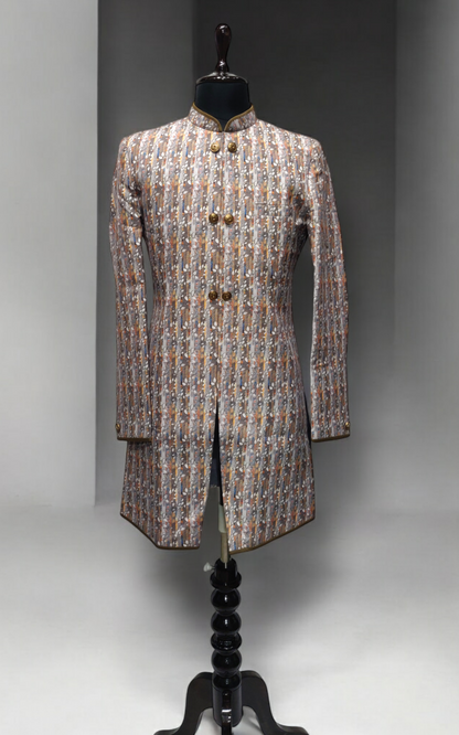 Elegant Printed Cotton Indo-Western Attire