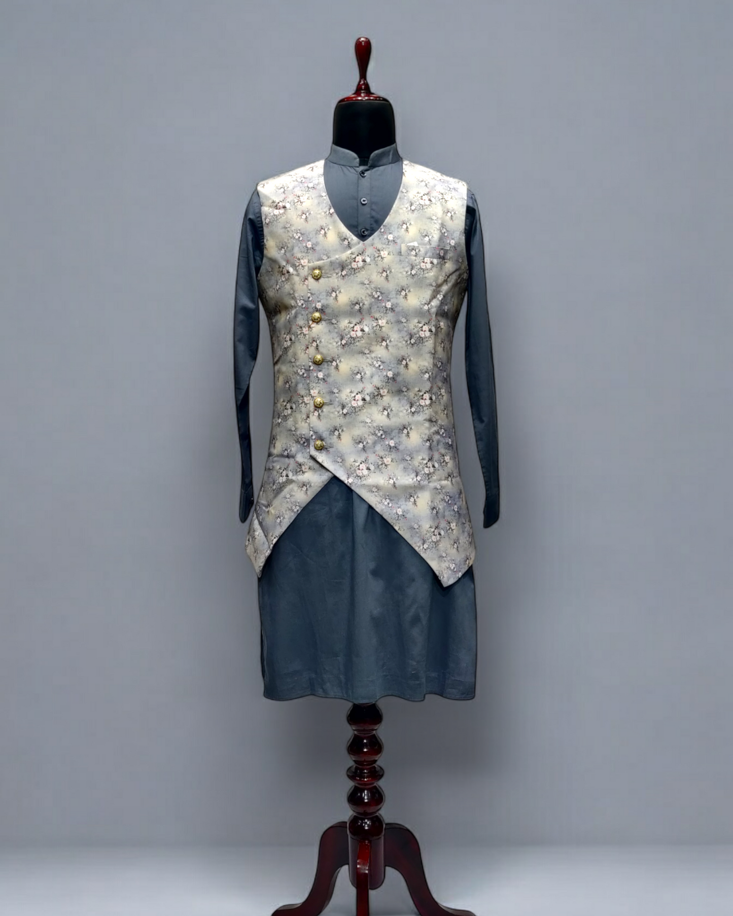 Kurta with fancy waist coat