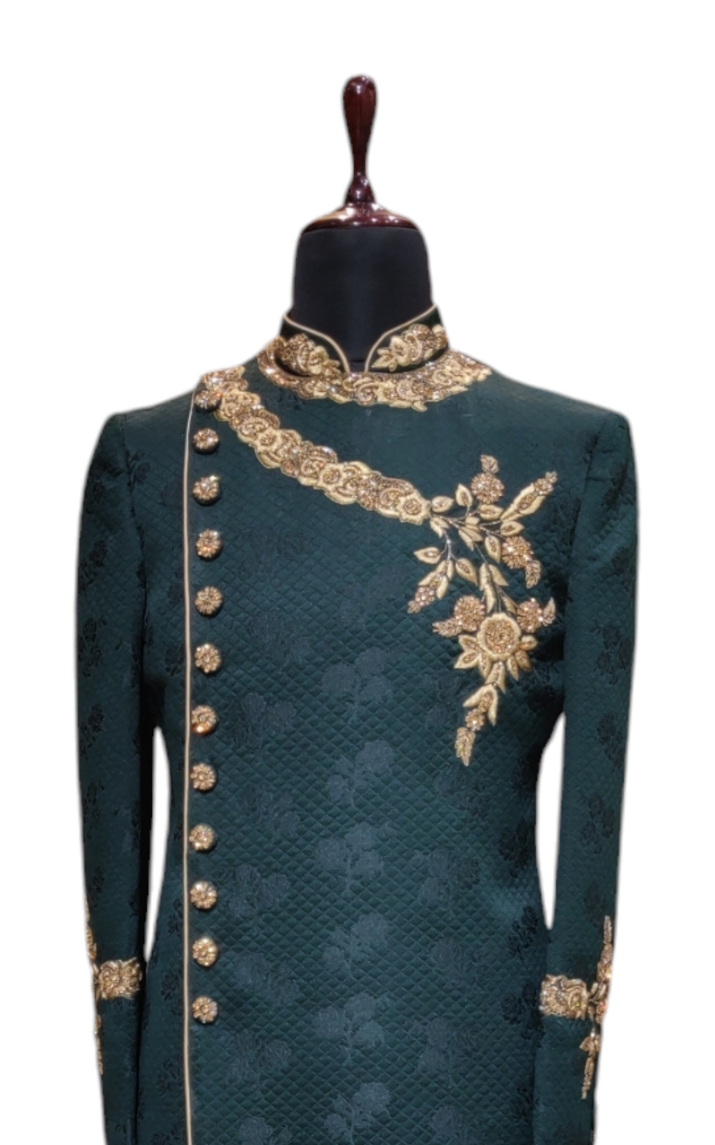 Designer Jacquard Indo-Western with Hand work Pattern