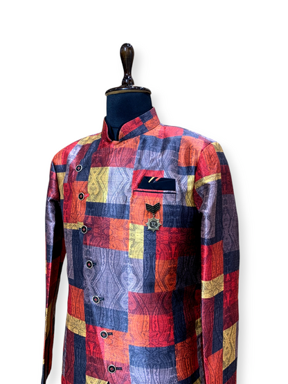 Elegant Jodhpuri Suit with a Designer Cowl Kurta