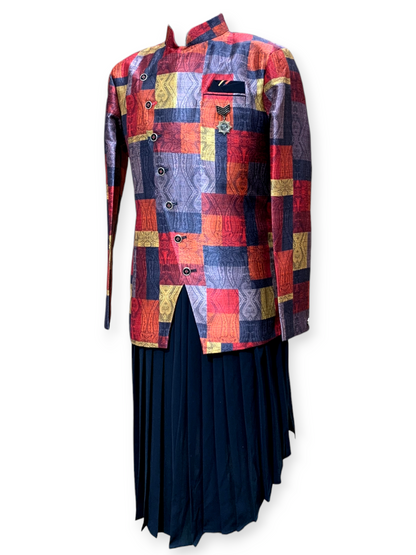 Elegant Jodhpuri Suit with a Designer Cowl Kurta