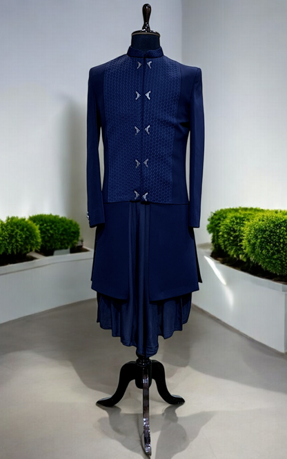 Designer Indo-Western with Anarkali Cowl Kurta