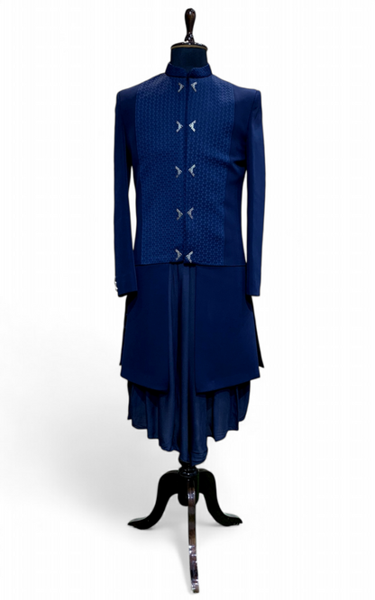 Designer Indo-Western with Anarkali Cowl Kurta