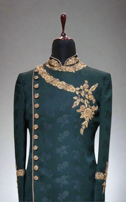 Designer Jacquard Indo-Western with Hand work Pattern