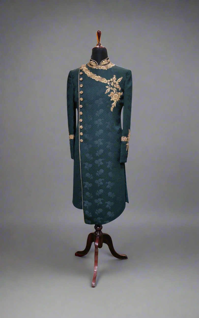 Designer Jacquard Indo-Western with Hand work Pattern